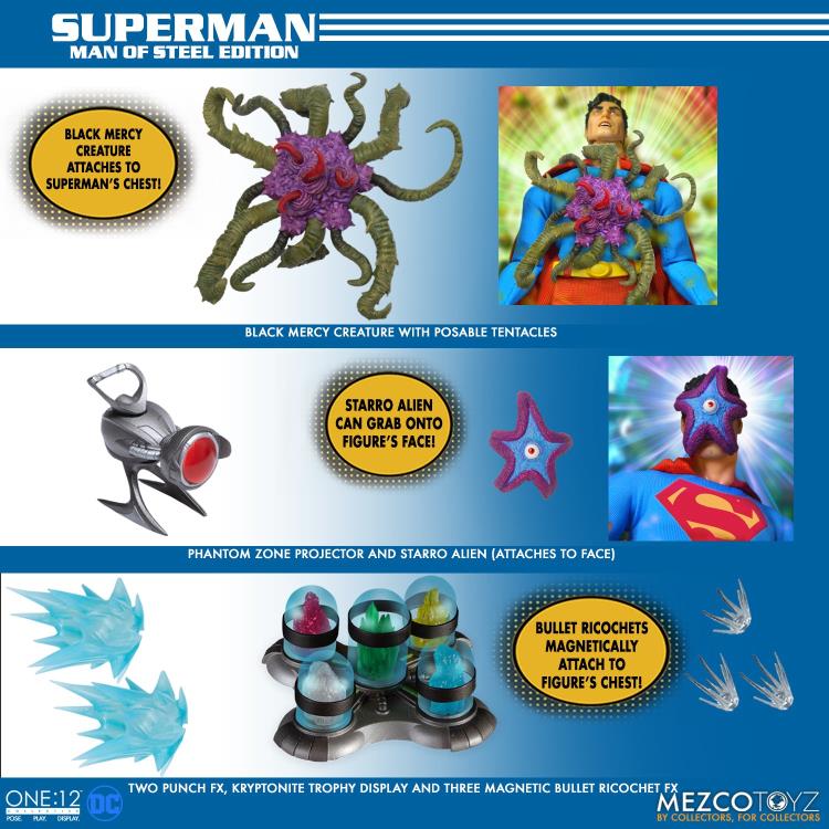 Pedido Figura Superman - Man of Steel Edition One:12 Collective marca Mezco Toyz 76553 escala pequeña 1/12