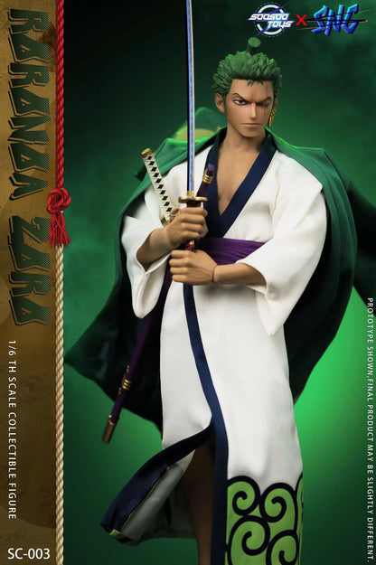 Preventa Set de ropa Roronoa ZORO marca Soosootoys x SNC SC-003 escala 1/6