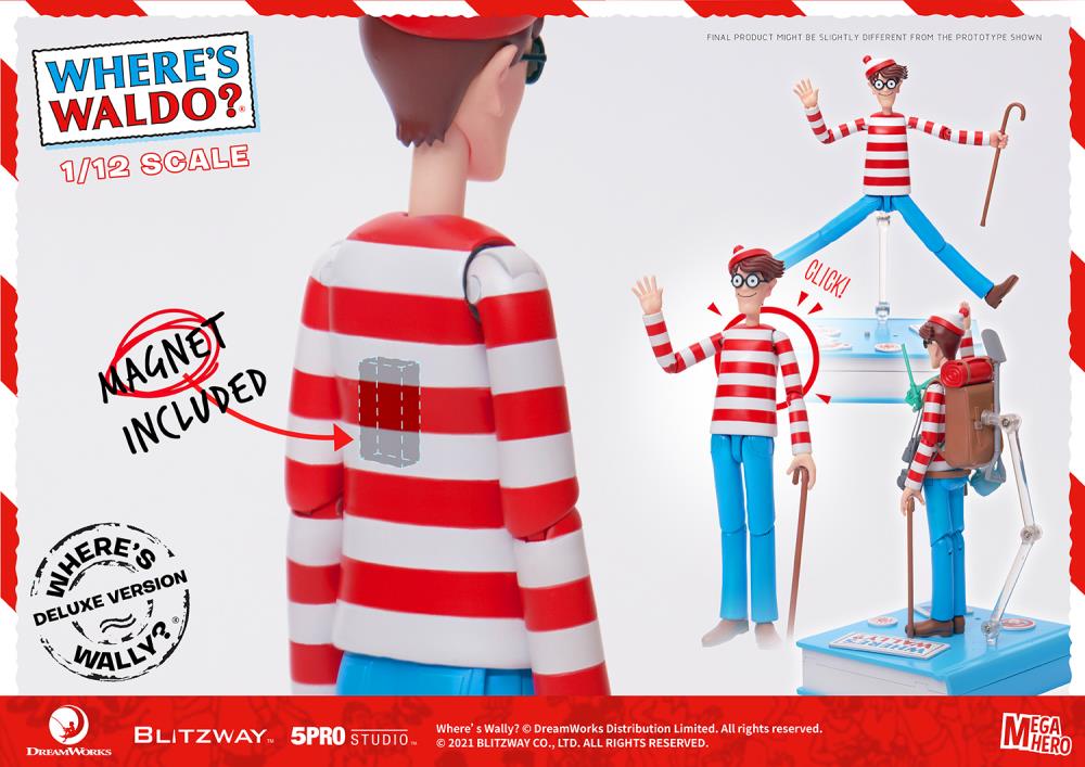 Pedido Figura Waldo (Deluxe version) - Where´s Waldo? marca Blitzway 5PRO-MG-20303 escala pequeña 1/12 (18 cm)