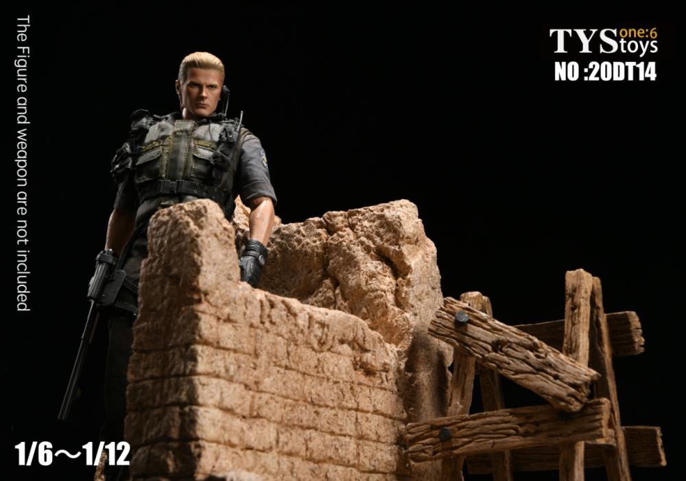 Pedido Diorama The Ruins of the Wall Base / Base Las Ruinas de la Muralla marca TYS Toys 20DT14 para escalas 1/12 a 1/6