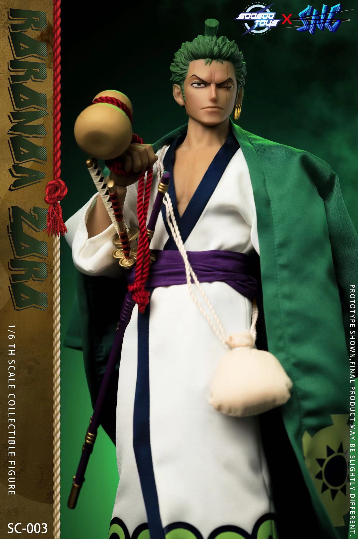 Preventa Set de ropa Roronoa ZORO marca Soosootoys x SNC SC-003 escala 1/6