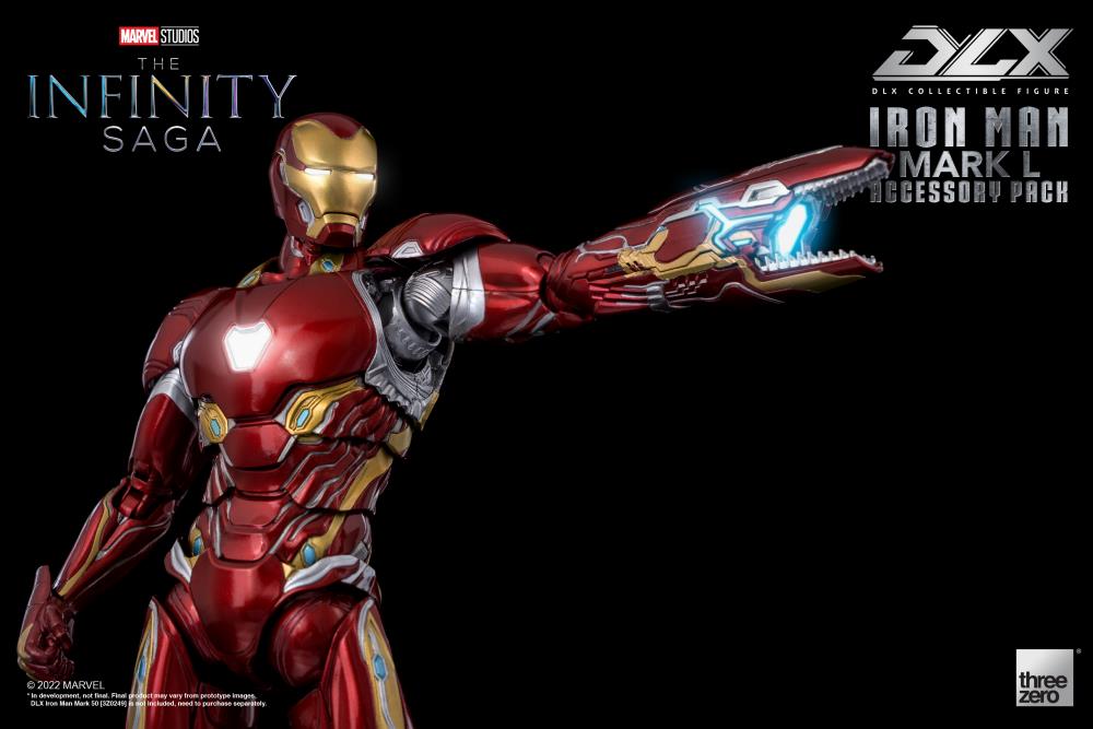 Pedido Set de Accesorios para el DLX Iron Man Mark L 50 - Avengers: Infinity Saga marca Threezero 3Z0362 escala pequeña 1/12