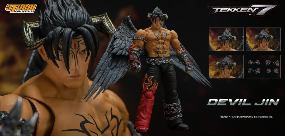 Pedido Figura Devil Jin - Tekken 7 marca Storm Collectibles escala pequeña 1/12