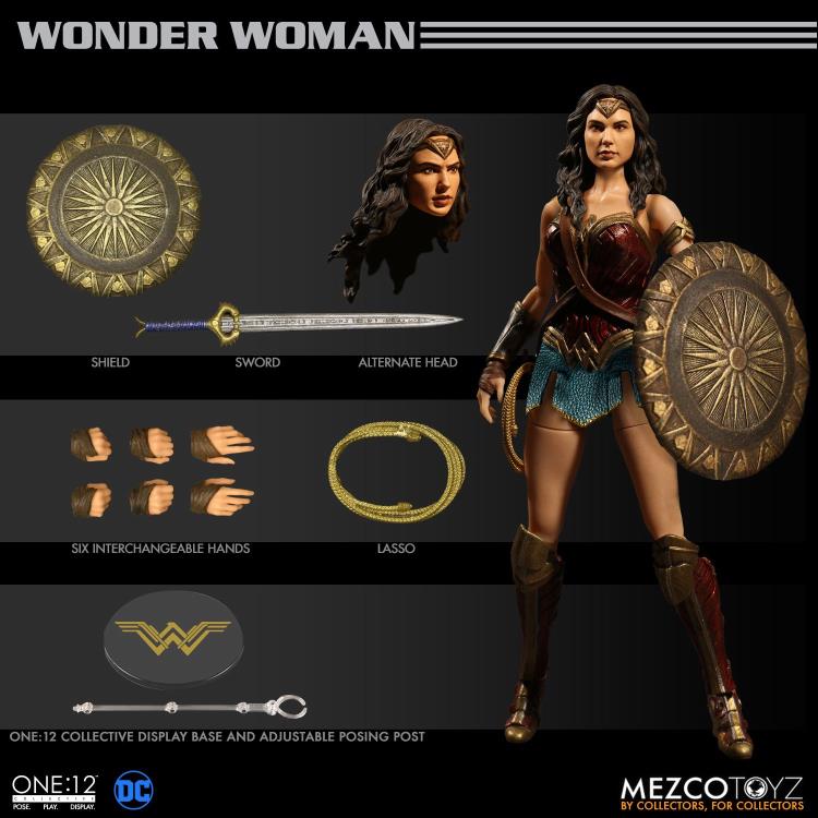 Pedido Figura Wonder Woman - DC - One:12 Collective marca Mezco Toyz escala pequeña 1/12