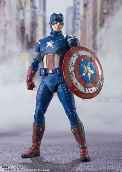 Pedido Figura Captain America (Avengers Assemble Edition) - The Avengers - S.H.Figuarts marca Bandai Spirits escala pequeña 1/12