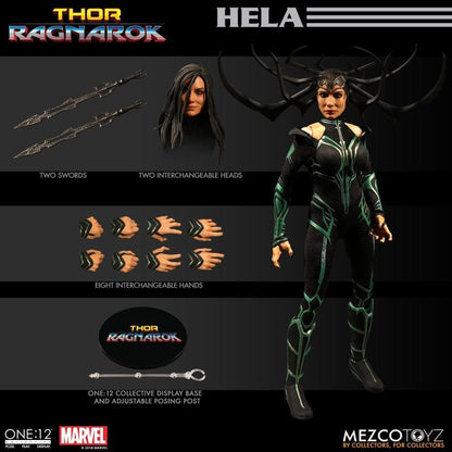 Pedido Figura Hela - Thor Ragnarok - Marvel - One:12 Collective marca Mezco Toyz escala pequeña 1/12