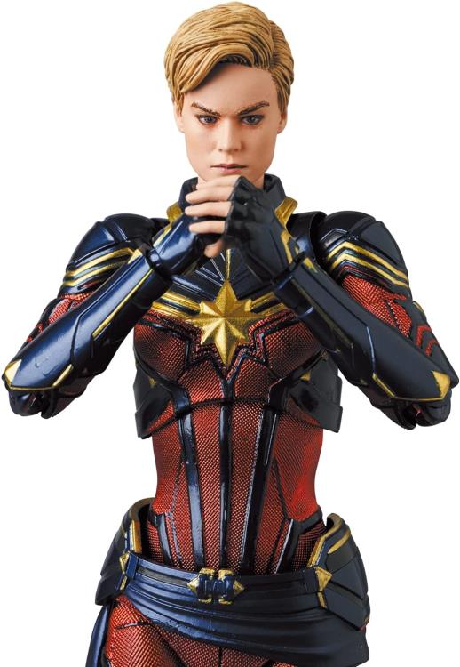 Pedido Figura Captain Marvel - Avengers: Endgame - MAFEX marca Medicom Toy No.163 escala pequeña 1/12