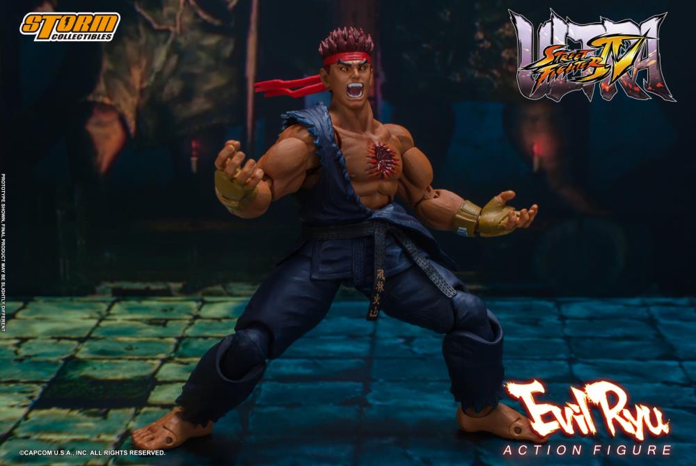 Pedido Figura Evil Ryu - Ultra Street Fighter IV marca Storm Collectibles escala pequeña 1/12