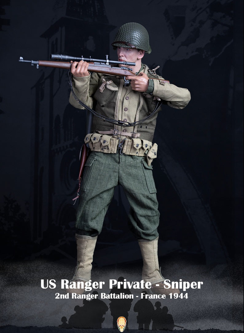 Pedido Figura US Ranger Private Sniper - WWII 2nd Ranger Battalion - France 1944 marca Facepool FP-003A escala 1/6