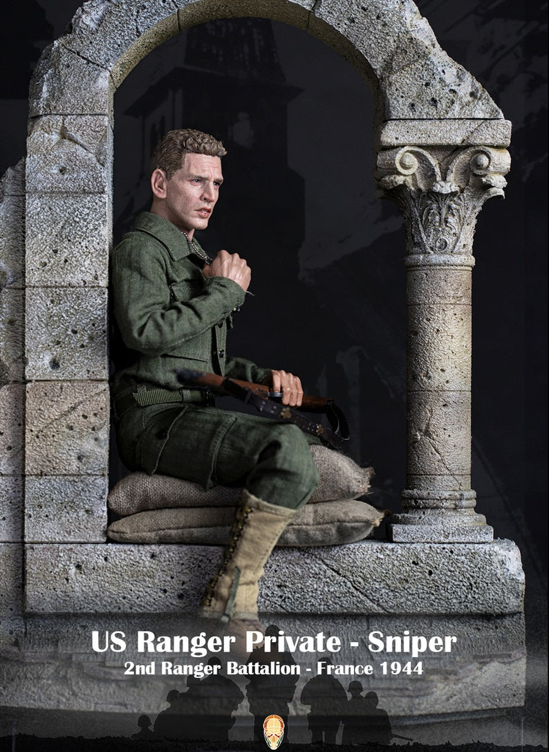 Pedido Figura US Ranger Private Sniper (Special Edition) - WWII 2nd Ranger Battalion - France 1944 marca Facepool FP-003B escala 1/6