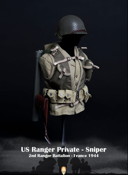 Pedido Figura US Ranger Private Sniper (Special Edition) - WWII 2nd Ranger Battalion - France 1944 marca Facepool FP-003B escala 1/6