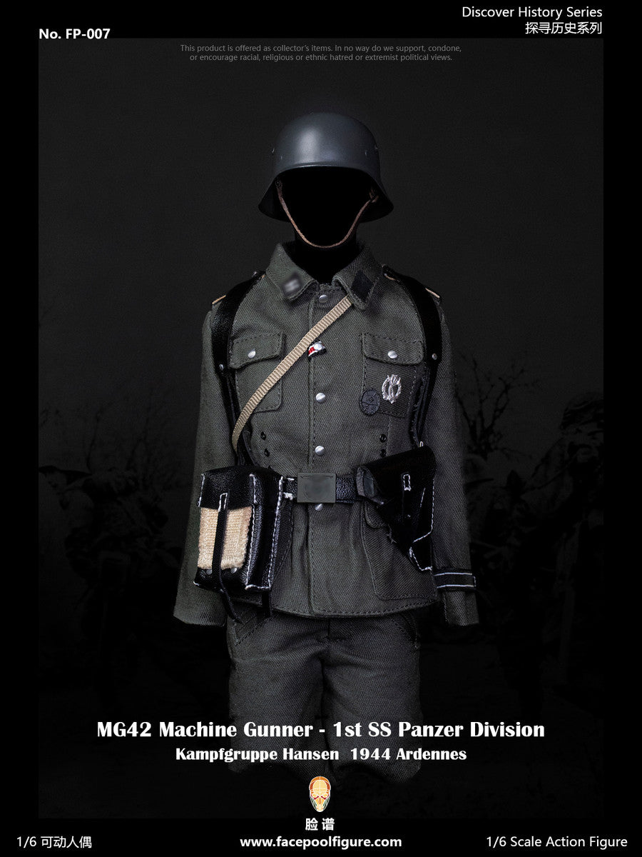 Pedido Figura MG42 Machine Gunner at Ardennes (Standard Edition) - 1st SS Panzer Division marca Facepool FP-007A escala 1/6