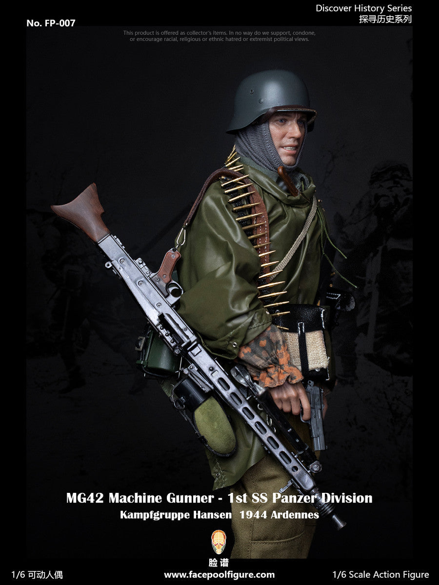 Pedido Figura MG42 Machine Gunner at Ardennes (Standard Edition) - 1st SS Panzer Division marca Facepool FP-007A escala 1/6