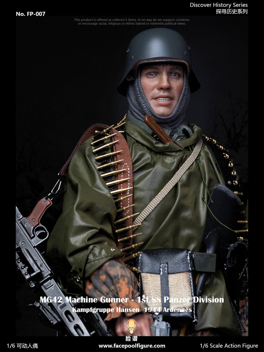 Pedido Figura MG42 Machine Gunner at Ardennes (Standard Edition) - 1st SS Panzer Division marca Facepool FP-007A escala 1/6