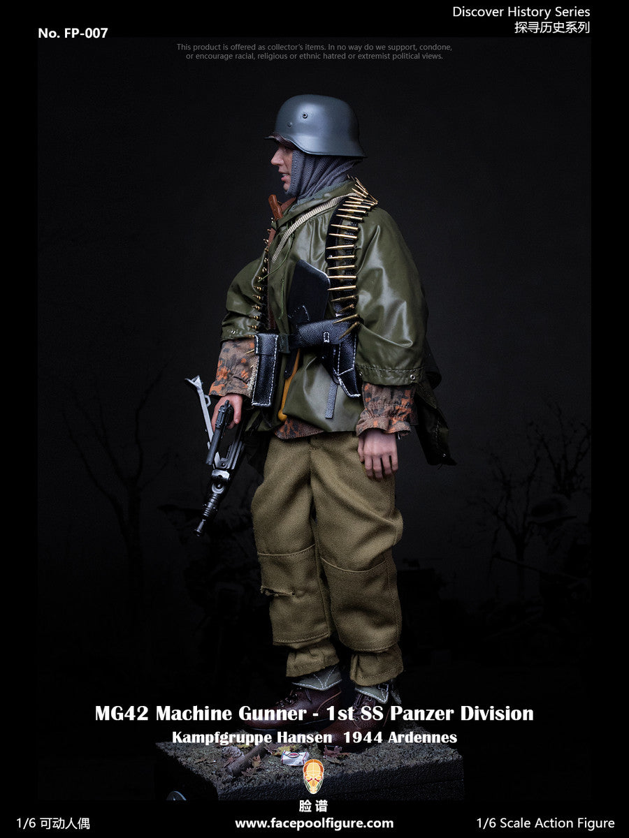 Pedido Figura MG42 Machine Gunner at Ardennes (Standard Edition) - 1st SS Panzer Division marca Facepool FP-007A escala 1/6