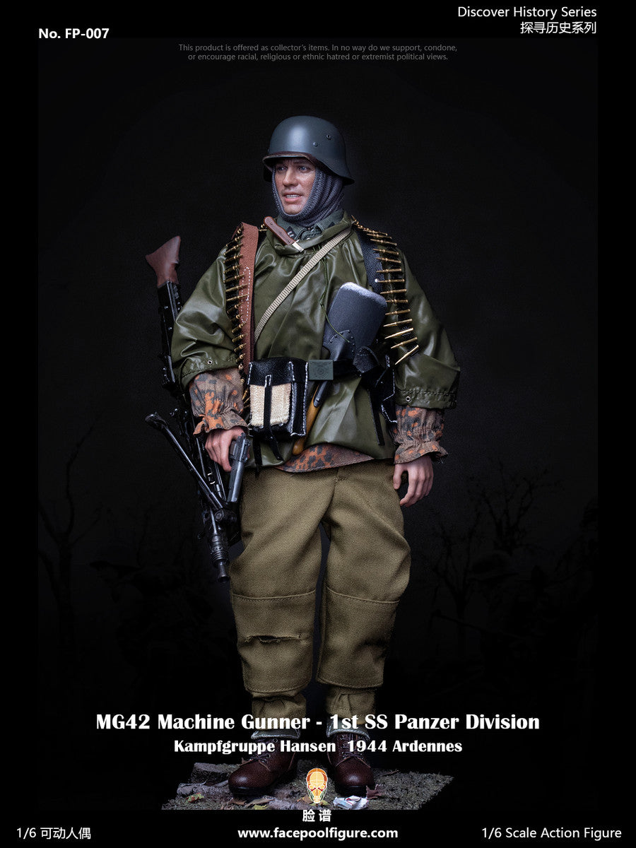 Pedido Figura MG42 Machine Gunner at Ardennes (Standard Edition) - 1st SS Panzer Division marca Facepool FP-007A escala 1/6