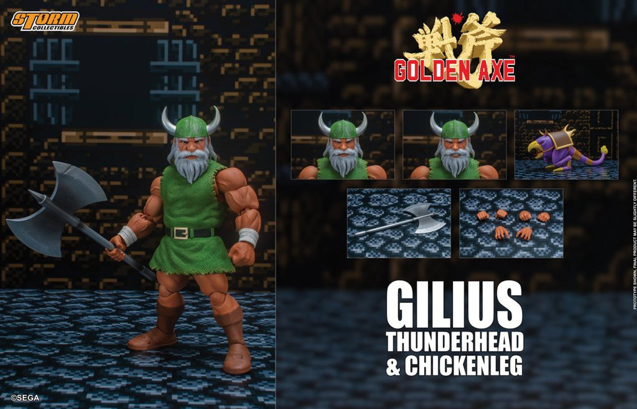 Pedido Figuras Gilius Thunderhead & Chickenleg - Golden Axe marca Storm Collectibles escala pequeña 1/12