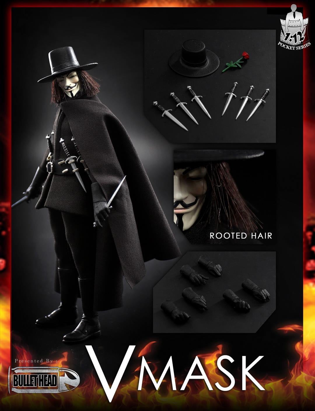 Pedido Figura V-MASK Venganza marca Bullet Head escala pequeña 1/12