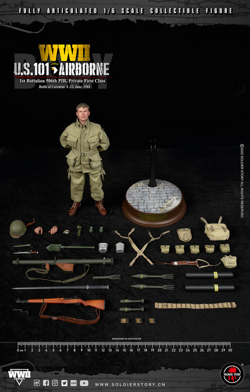 Pedido Figura Private First Class - WWII US 101st Airborne 1st Battalion 506th PIR marca Soldier Story SS126 escala 1/6