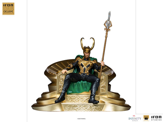 Pedido Estatua Loki on throne - Infinity Saga - CCXP Exclusiva marca Iron Studios escala de arte 1/10