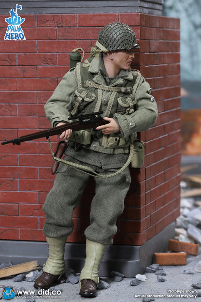 Pedido Figura Private Jackson - WWII US 2nd Ranger Battalion - Palm Hero Series 2 marca DID XA80009 escala pequeña 1/12