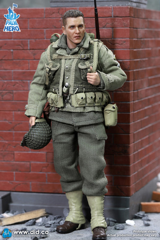 Pedido Figura Private Jackson - WWII US 2nd Ranger Battalion - Palm Hero Series 2 marca DID XA80009 escala pequeña 1/12