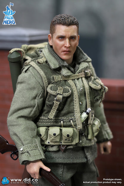 Pedido Figura Private Jackson - WWII US 2nd Ranger Battalion - Palm Hero Series 2 marca DID XA80009 escala pequeña 1/12