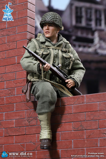 Pedido Figura Private Jackson - WWII US 2nd Ranger Battalion - Palm Hero Series 2 marca DID XA80009 escala pequeña 1/12