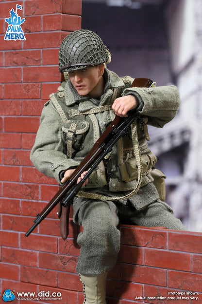 Pedido Figura Private Jackson - WWII US 2nd Ranger Battalion - Palm Hero Series 2 marca DID XA80009 escala pequeña 1/12