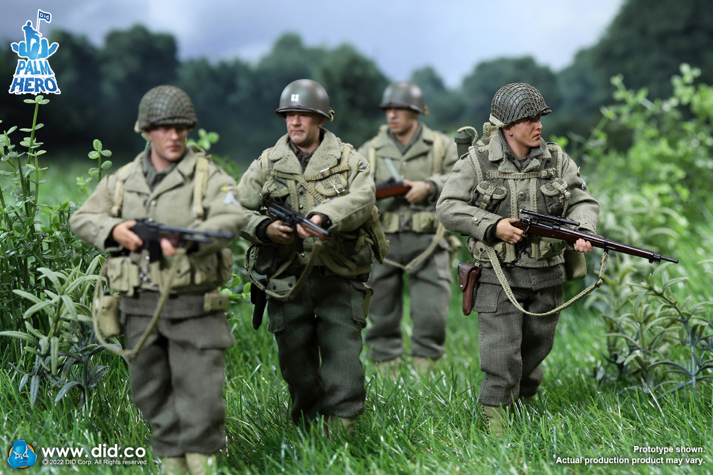 Pedido Figura Private Jackson - WWII US 2nd Ranger Battalion - Palm Hero Series 2 marca DID XA80009 escala pequeña 1/12