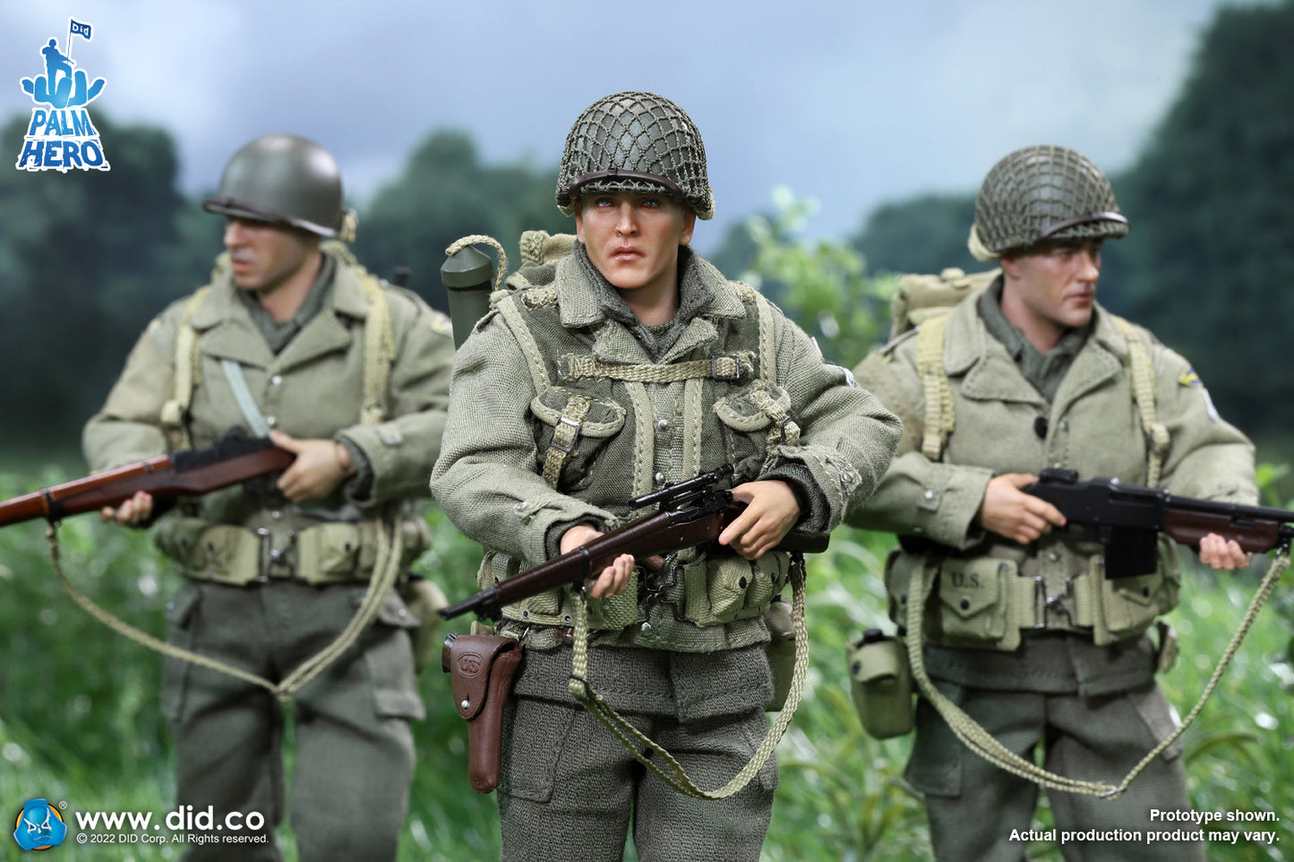 Pedido Figura Private Jackson - WWII US 2nd Ranger Battalion - Palm Hero Series 2 marca DID XA80009 escala pequeña 1/12