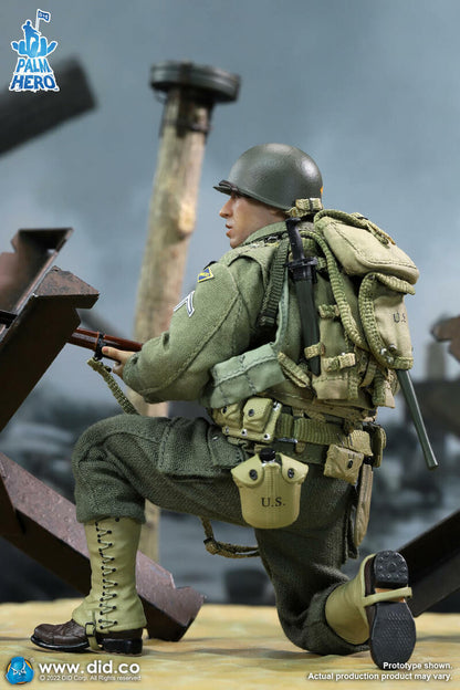 Pedido Figura Private Caparzo - WWII US 2nd Ranger Battalion - Palm Hero Series 3 marca DID XA80011 escala pequeña 1/12