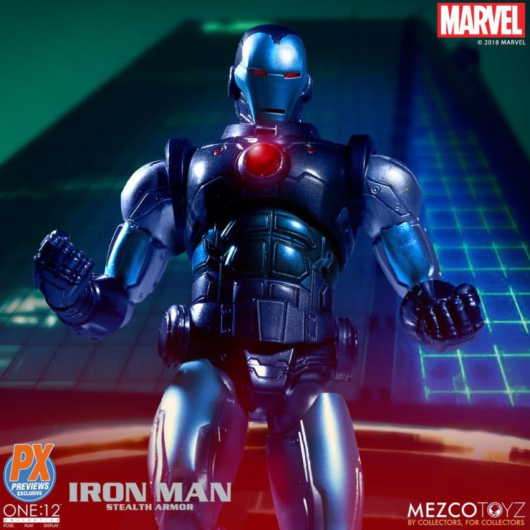 Pedido Figura Iron Man (Stealth Armor) - PX Previews Exclusive - Marvel One:12 Collective marca Mezco Toyz escala pequeña 1/12