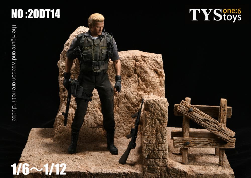 Pedido Diorama The Ruins of the Wall Base / Base Las Ruinas de la Muralla marca TYS Toys 20DT14 para escalas 1/12 a 1/6