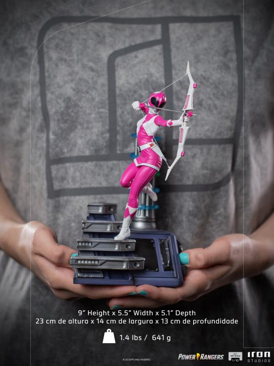 Pedido Estatua Pink Ranger - Mighty Morphin Power Rangers - Battle Diorama Series (BDS) - marca Iron Studios escala de arte 1/10