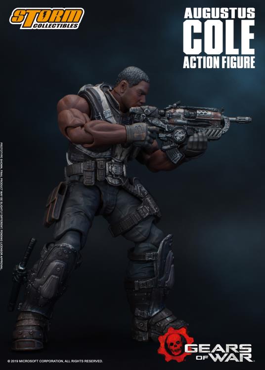 Pedido Figura Augustus Cole - Gears of War marca Storm Collectibles escala pequeña 1/12