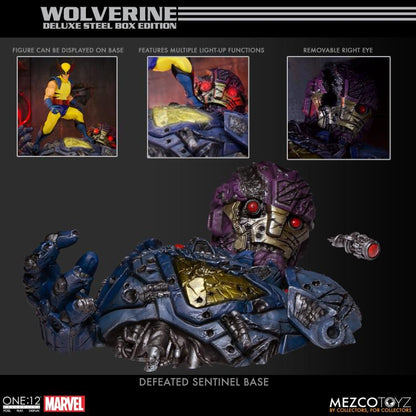 Pedido Figura Wolverine Deluxe Steel Box Edition - Marvel One:12 Collective marca Mezco Toyz 76536 escala pequeña 1/12