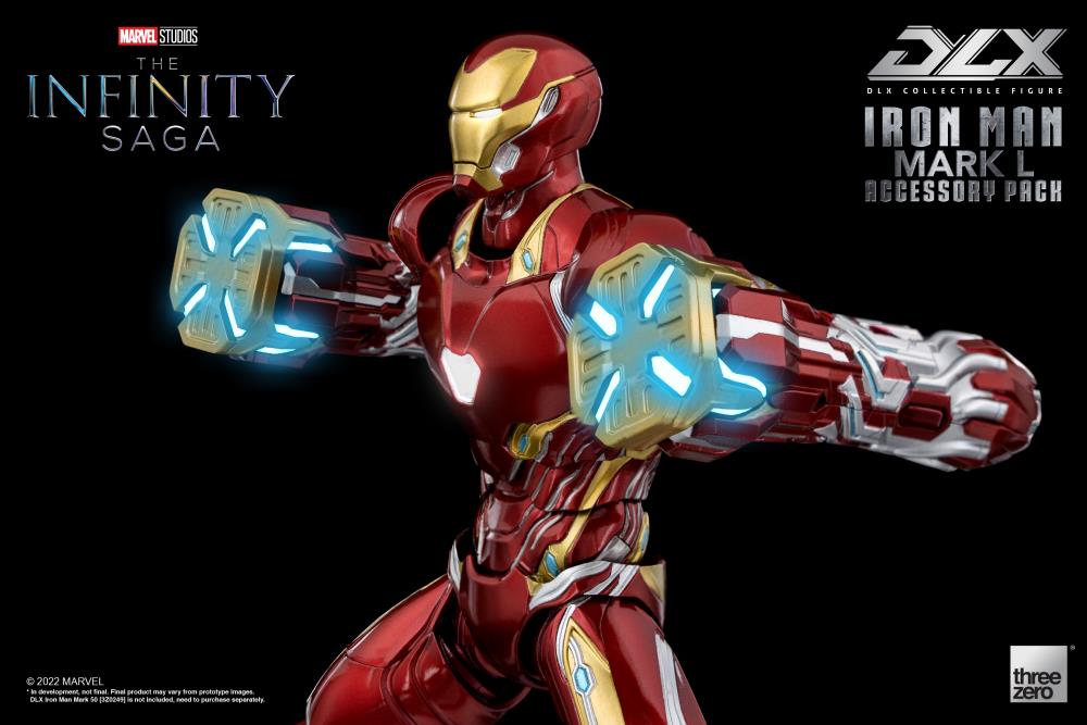 Pedido Set de Accesorios para el DLX Iron Man Mark L 50 - Avengers: Infinity Saga marca Threezero 3Z0362 escala pequeña 1/12