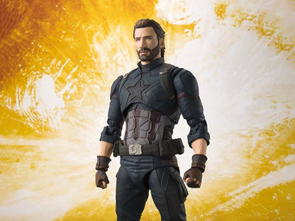 Pedido Figura Captain America & Tamashii Effect - Avengers: Infinity War - S.H.Figuarts marca Bandai Spirits escala pequeña 1/12