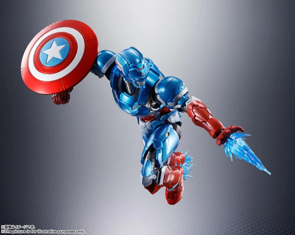 Pedido Figura Tech-On Captain America - Tech-On Avengers - S.H.Figuarts marca Bandai Spirits escala pequeña 1/12