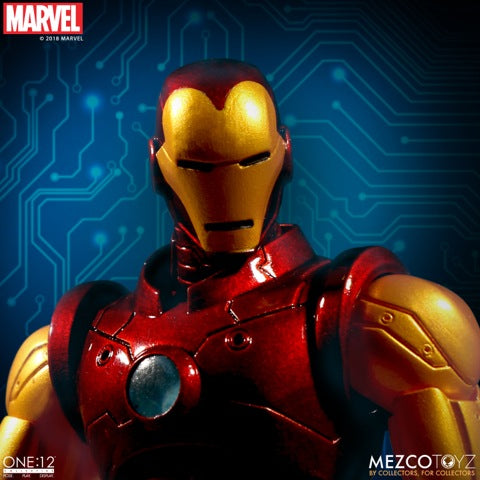 Pedido Figura Iron Man - Marvel - One:12 Collective marca Mezco Toyz escala pequeña 1/12