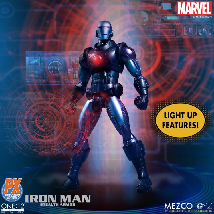 Pedido Figura Iron Man (Stealth Armor) - PX Previews Exclusive - Marvel One:12 Collective marca Mezco Toyz escala pequeña 1/12