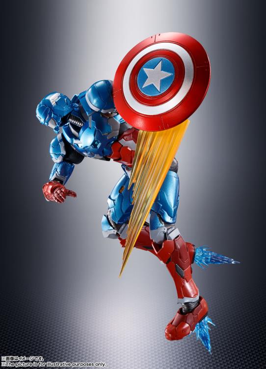 Pedido Figura Tech-On Captain America - Tech-On Avengers - S.H.Figuarts marca Bandai Spirits escala pequeña 1/12