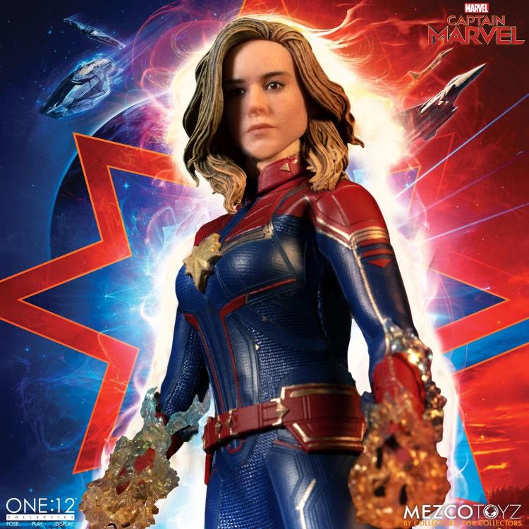 Pedido Figura Captain Marvel - One:12 Collective marca Mezco Toyz 76670 escala pequeña 1/12