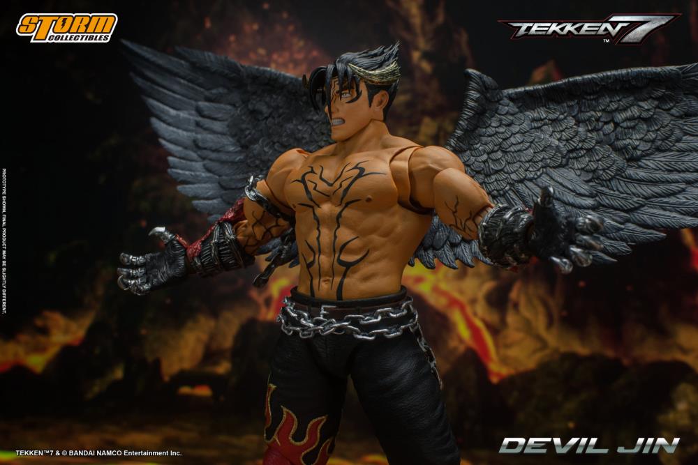 Pedido Figura Devil Jin - Tekken 7 marca Storm Collectibles escala pequeña 1/12