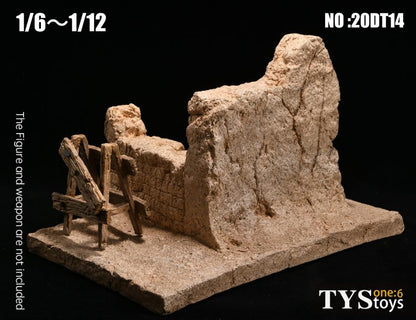 Pedido Diorama The Ruins of the Wall Base / Base Las Ruinas de la Muralla marca TYS Toys 20DT14 para escalas 1/12 a 1/6