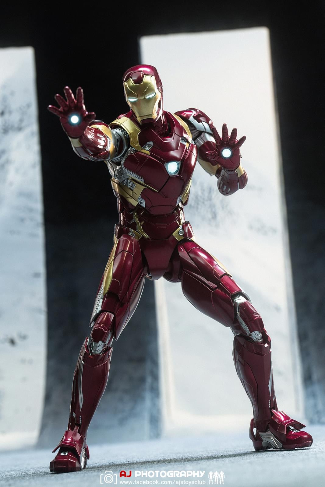 Pedido Figura DLX Iron Man Mark XLVI (46) - Avengers: Infinity Saga marca Threezero 3Z0256 escala pequeña 1/12