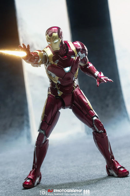 Pedido Figura DLX Iron Man Mark XLVI (46) - Avengers: Infinity Saga marca Threezero 3Z0256 escala pequeña 1/12