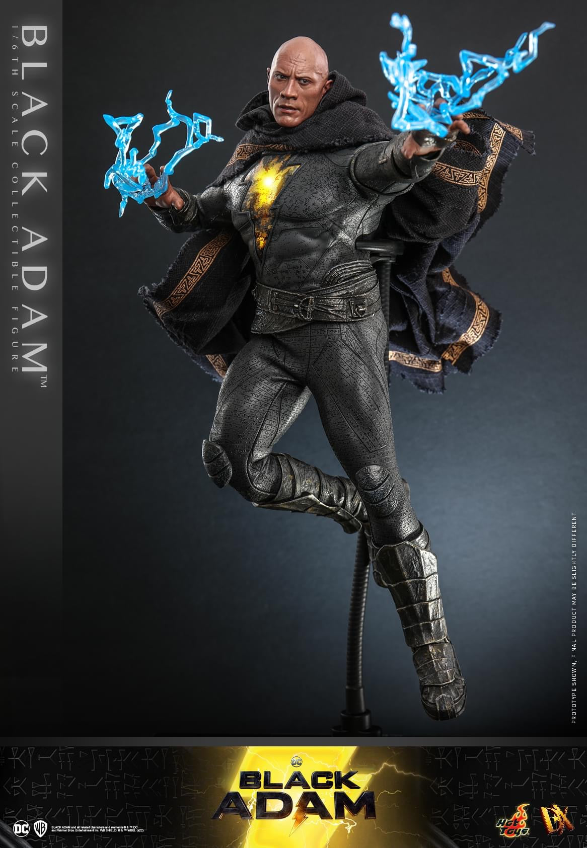 Preventa Figura Black Adam marca Hot Toys DX29 escala 1/6