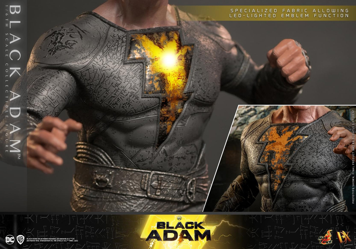 Preventa Figura Black Adam marca Hot Toys DX29 escala 1/6